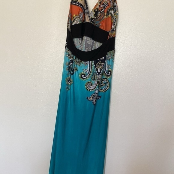 123 stunning rope neck maxi dress medium - Picture 6 of 10